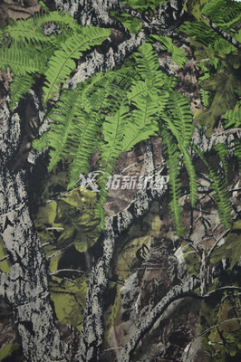迷彩印花系列 樹木印花PVC涂層滌塔夫面料的專業(yè)解析